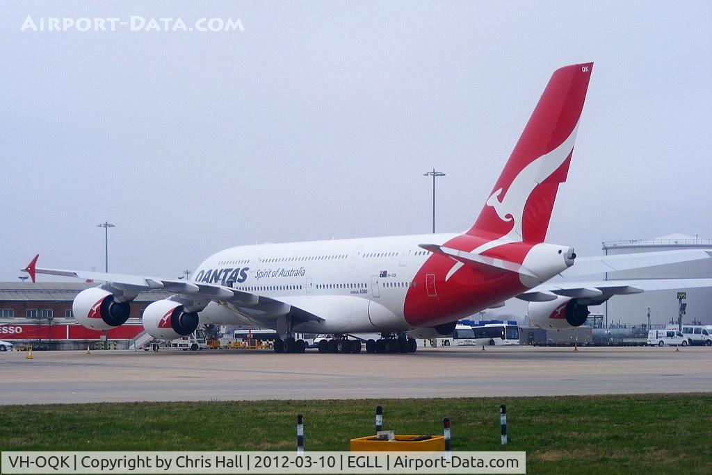 VH-OQK, 2011 Airbus A380-842 C/N 063, Qantas