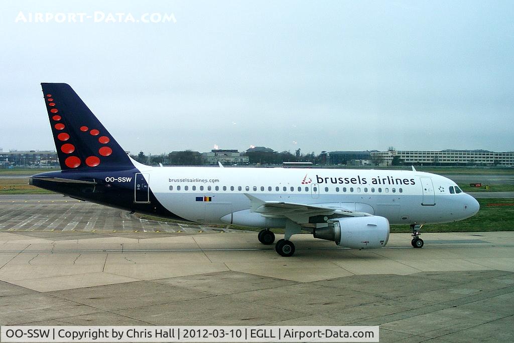 OO-SSW, 2007 Airbus A319-111 C/N 3255, Brussels Airlines
