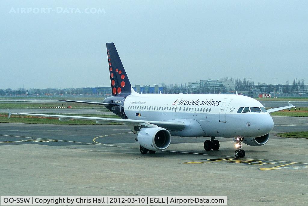 OO-SSW, 2007 Airbus A319-111 C/N 3255, Brussels Airlines