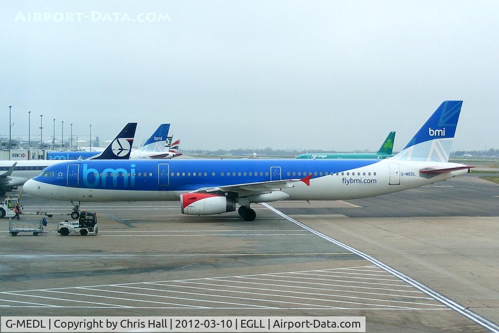 G-MEDL, 2006 Airbus A321-231 C/N 2653, bmi British Midland