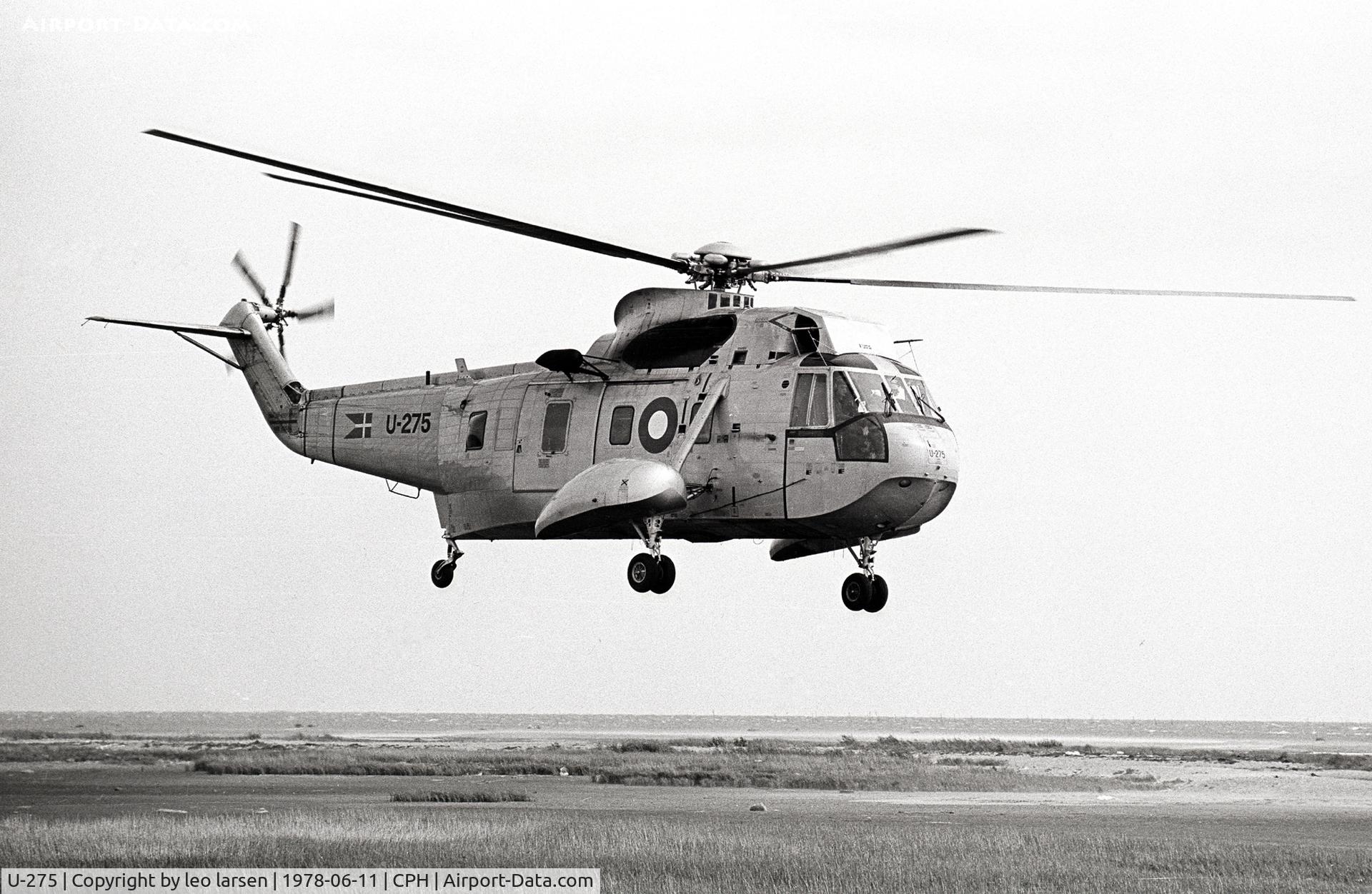U-275, Sikorsky S-61A C/N 61275, Amager near Copenhagen 11.6.78