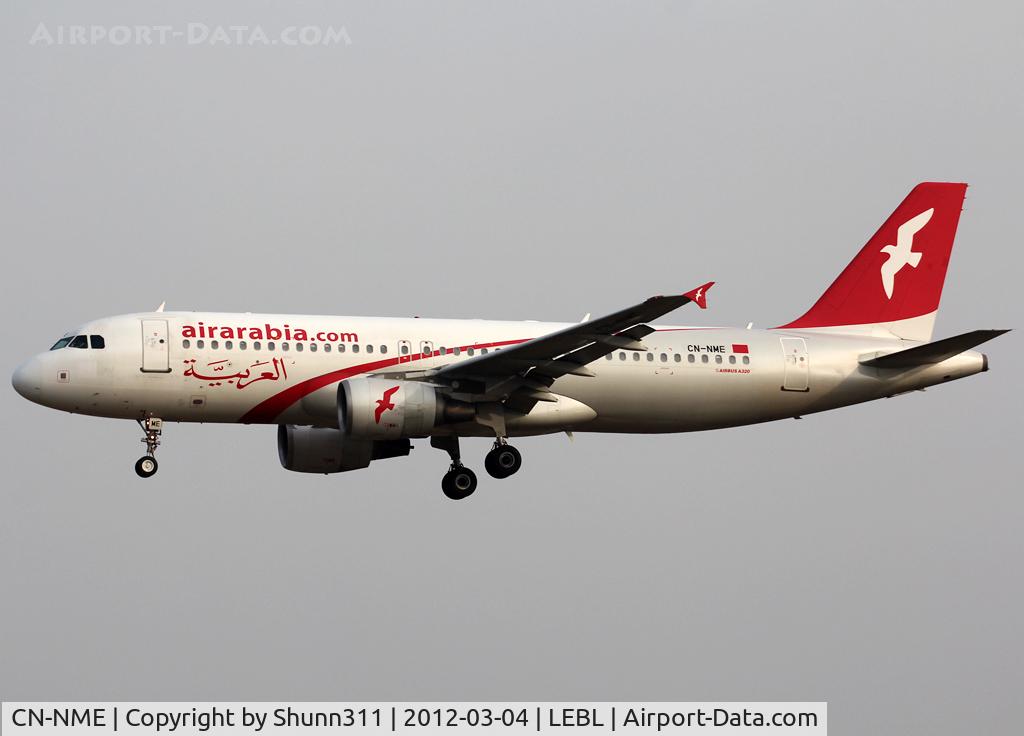 CN-NME, 2004 Airbus A320-214 C/N 2166, Landing rwy 25R