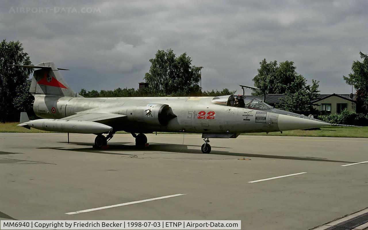 MM6940, Aeritalia F-104S-ASA-M Starfighter C/N 1240, flightline at Fliegerhorst Hopsten