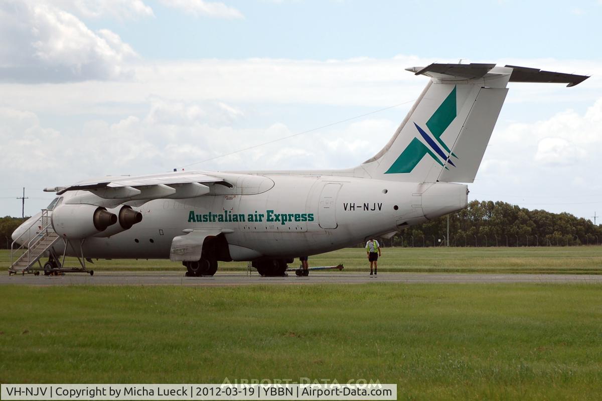 VH-NJV, 1982 British Aerospace BAe.146-100 C/N E1002, At Brisbane