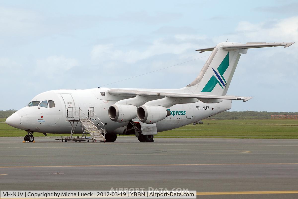 VH-NJV, 1982 British Aerospace BAe.146-100 C/N E1002, At Brisbane