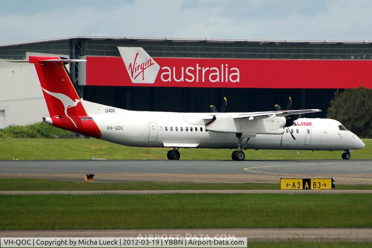 VH-QOC, 2005 De Havilland Canada DHC-8-402Q Dash 8 C/N 4117, At Brisbane