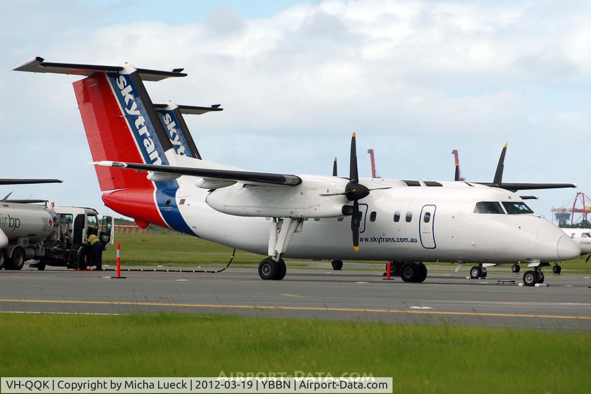 VH-QQK, 1992 De Havilland Canada DHC-8-102 Dash 8 C/N 326, At Brisbane
