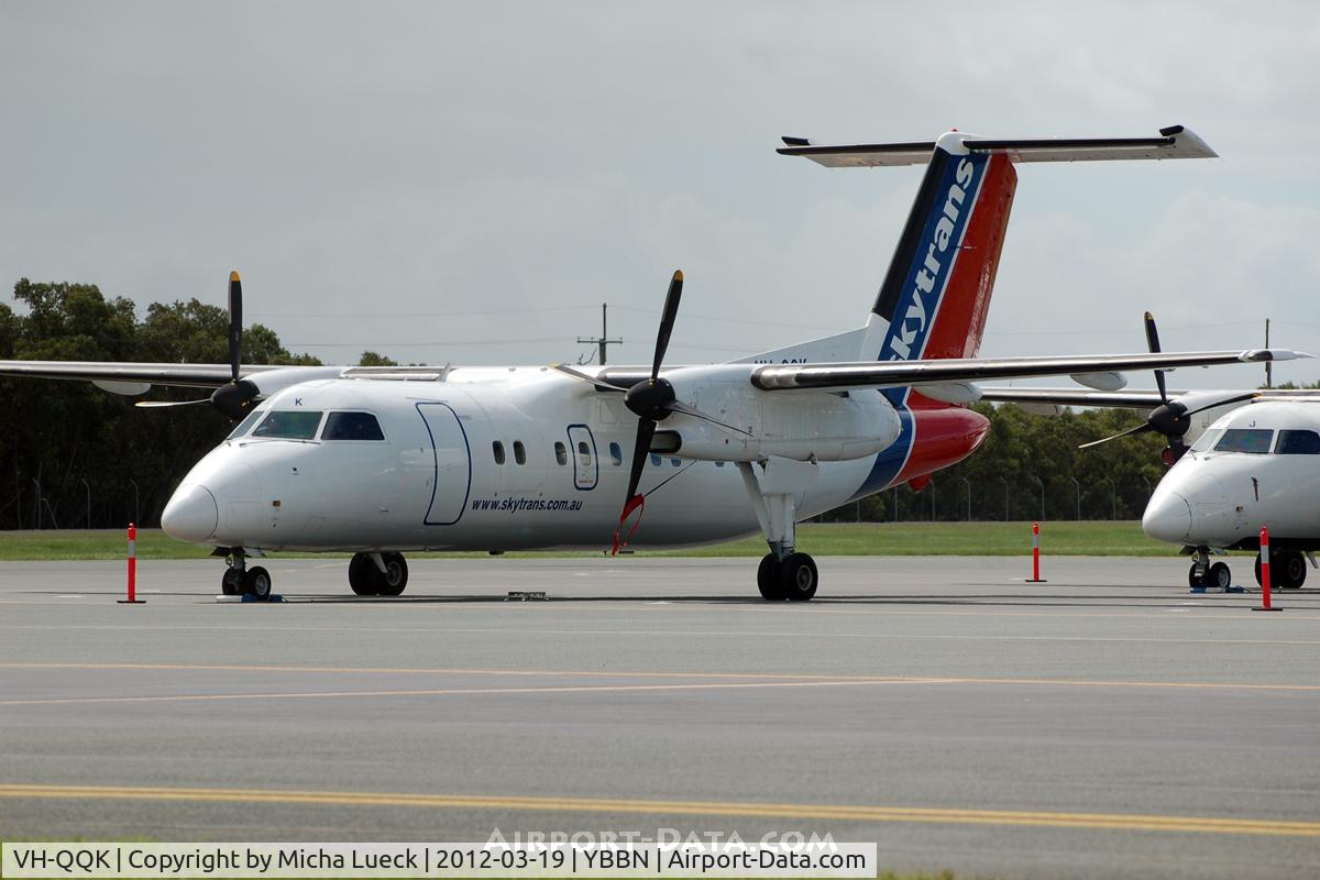 VH-QQK, 1992 De Havilland Canada DHC-8-102 Dash 8 C/N 326, At Brisbane