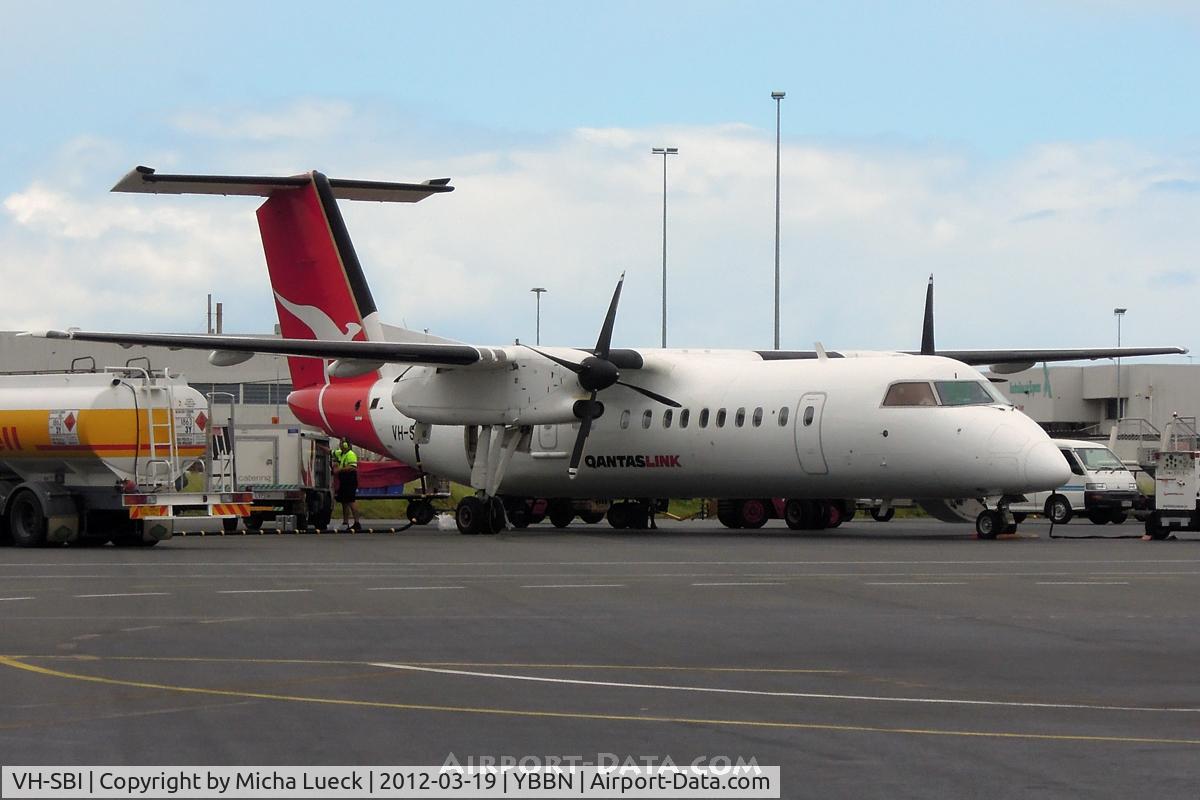 VH-SBI, 2004 De Havilland Canada DHC-8-315Q Dash 8 C/N 605, At Brisbane