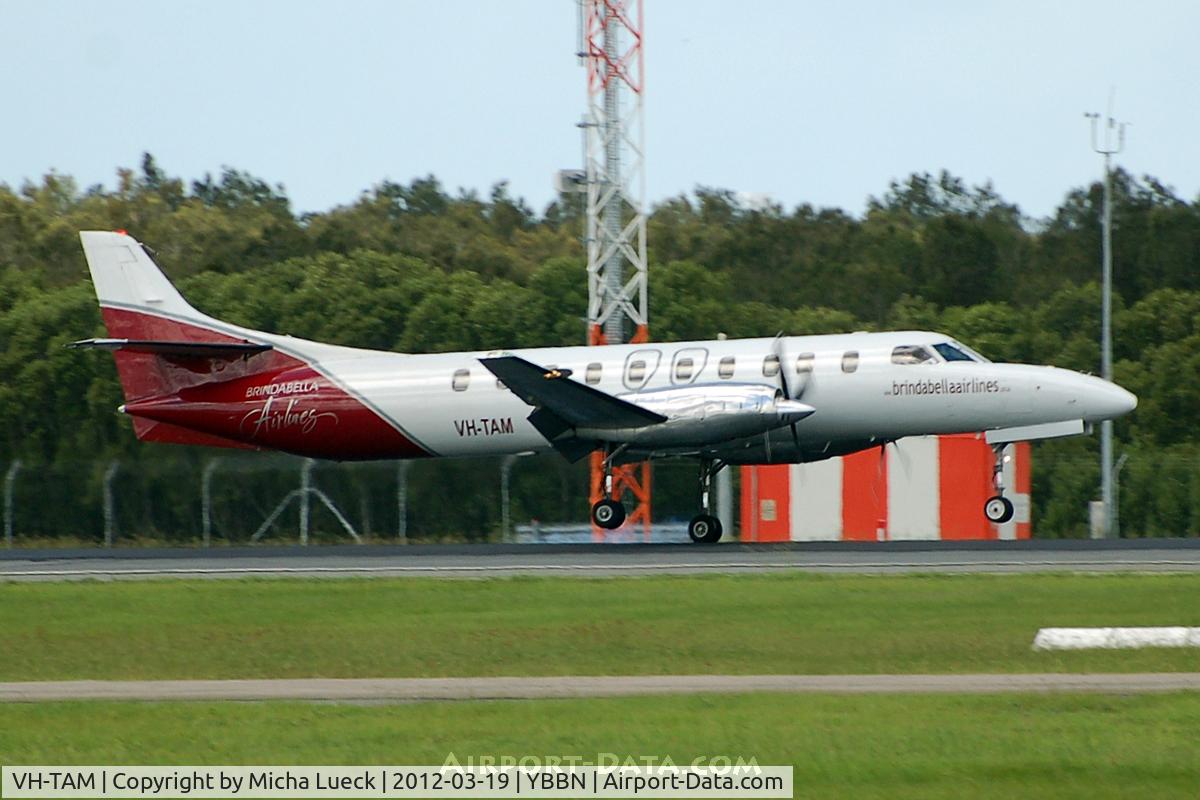 VH-TAM, 1987 Fairchild Swearingen SA-227AC Metro III C/N AC-665, At Brisbane