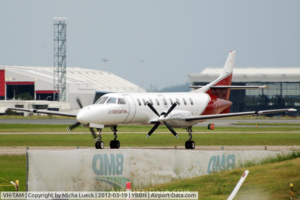 VH-TAM, 1987 Fairchild Swearingen SA-227AC Metro III C/N AC-665, At Brisbane