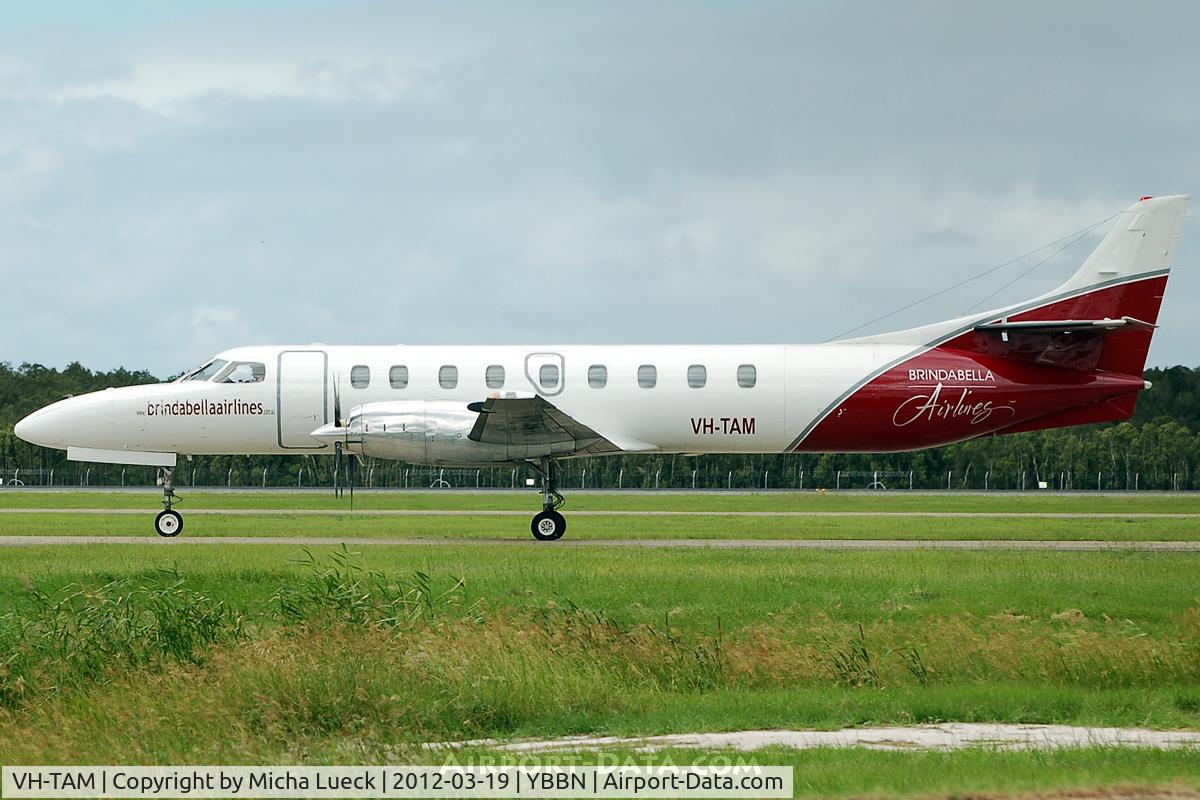 VH-TAM, 1987 Fairchild Swearingen SA-227AC Metro III C/N AC-665, At Brisbane