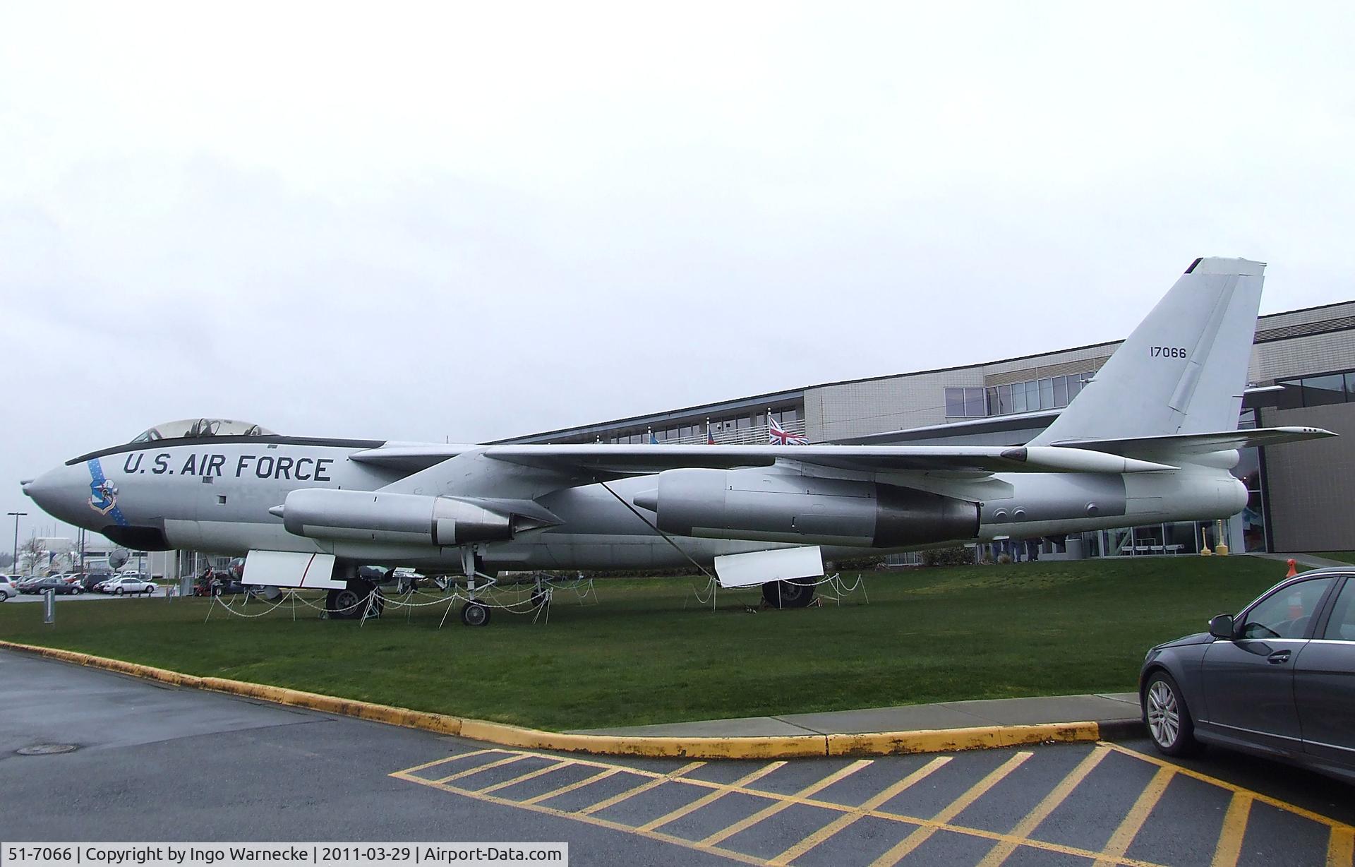 51-7066, 1951 Boeing WB-47E-75-BW Stratojet C/N 450609, Boeing WB-47E Stratojet at the Museum of Flight, Seattle WA