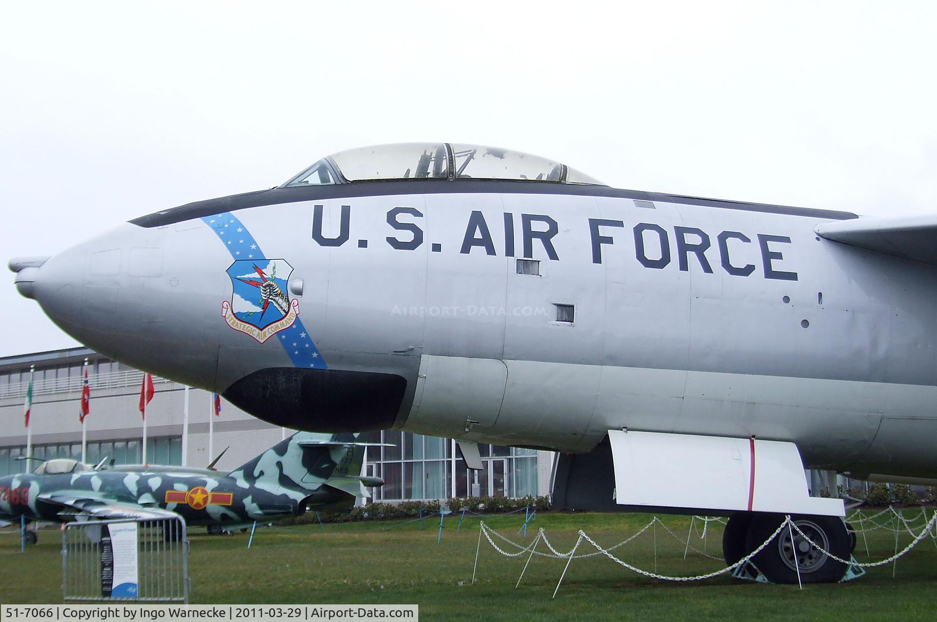 51-7066, 1951 Boeing WB-47E-75-BW Stratojet C/N 450609, Boeing WB-47E Stratojet at the Museum of Flight, Seattle WA