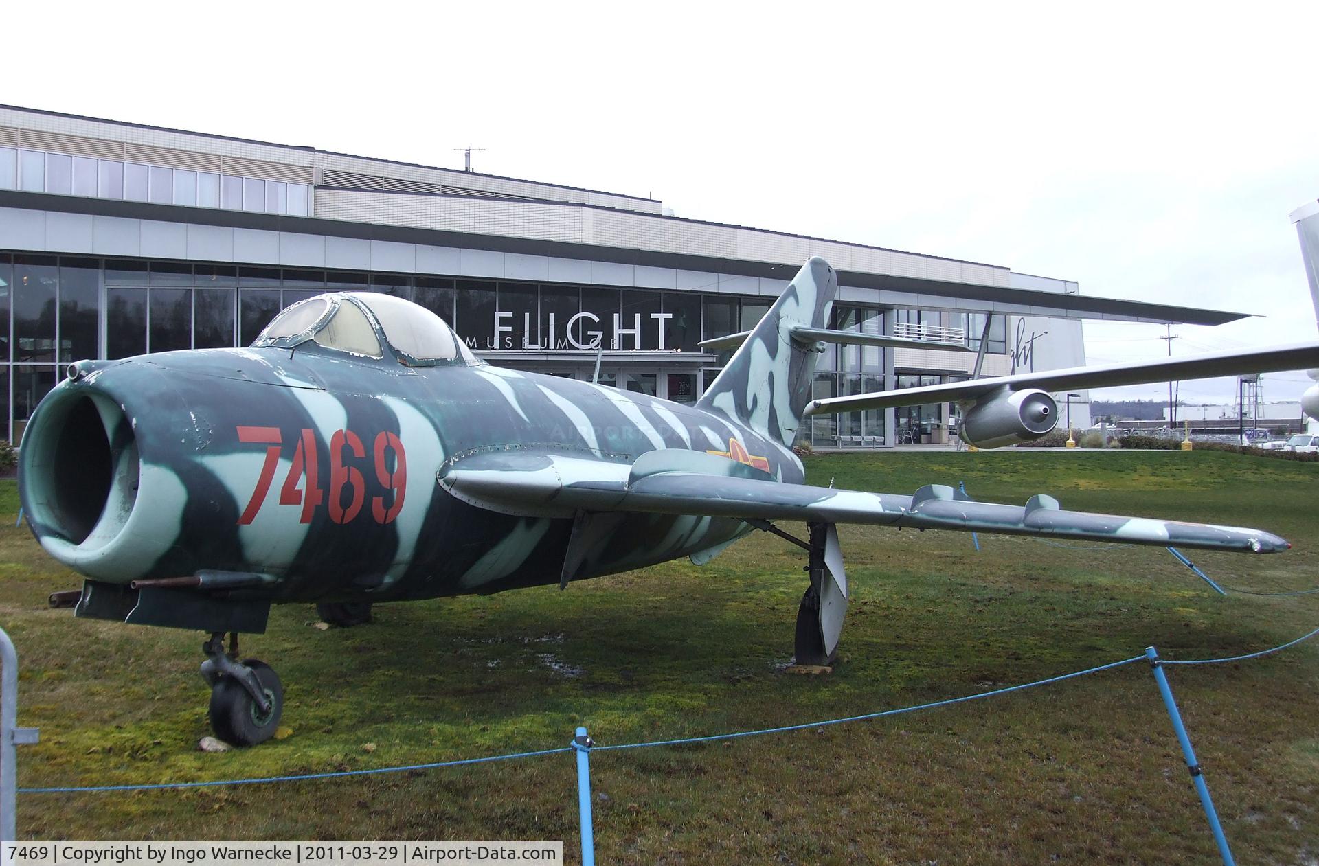 7469, Mikoyan-Gurevich MiG-17F C/N 1406016, Mikoyan i Gurevich MiG-17F FRESCO-C at the Museum of Flight, Seattle WA