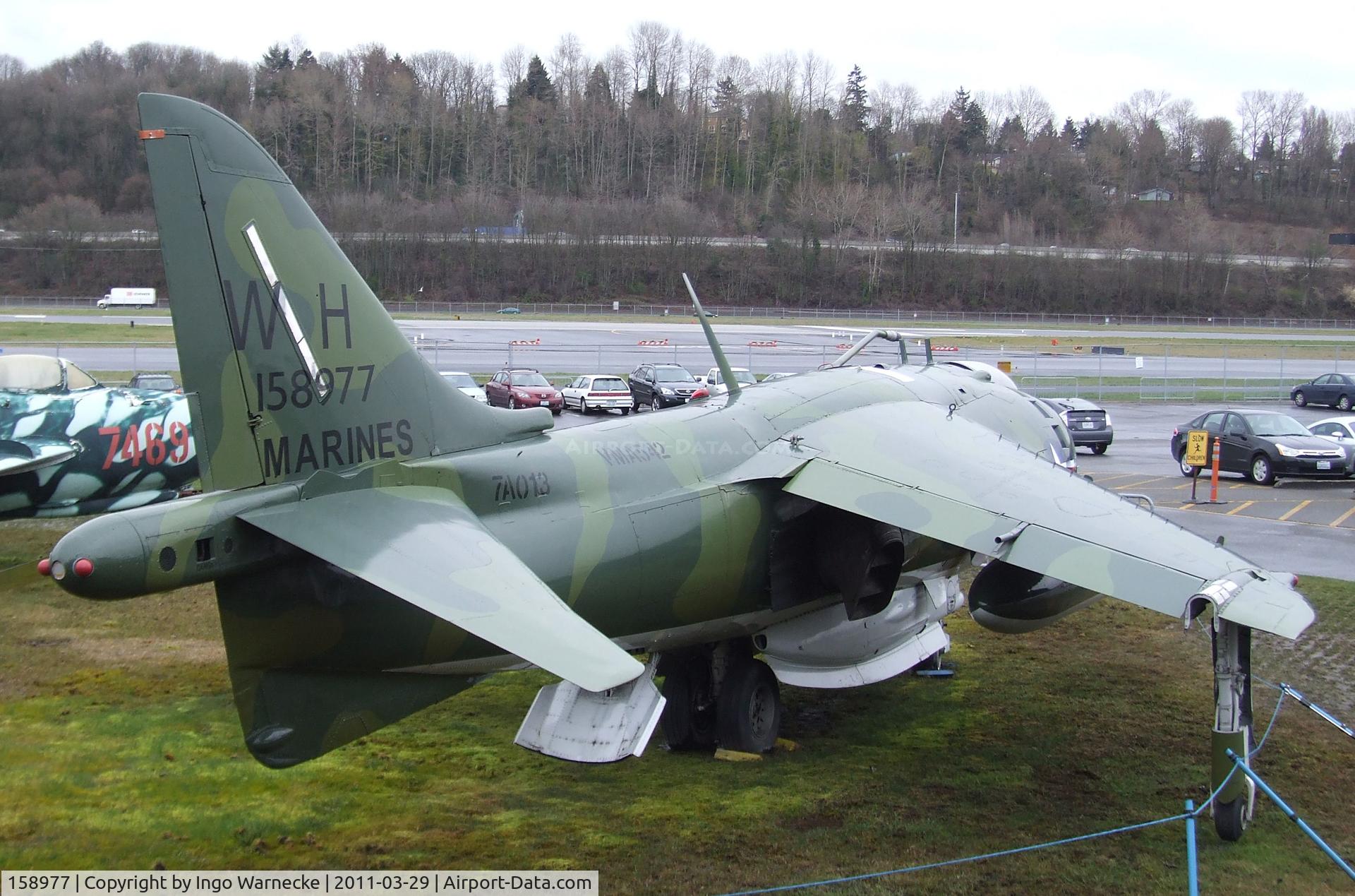 158977, Hawker Siddeley AV-8C Harrier C/N 712138, Hawker Siddeley AV-8C Harrier at the Museum of Flight, Seattle WA