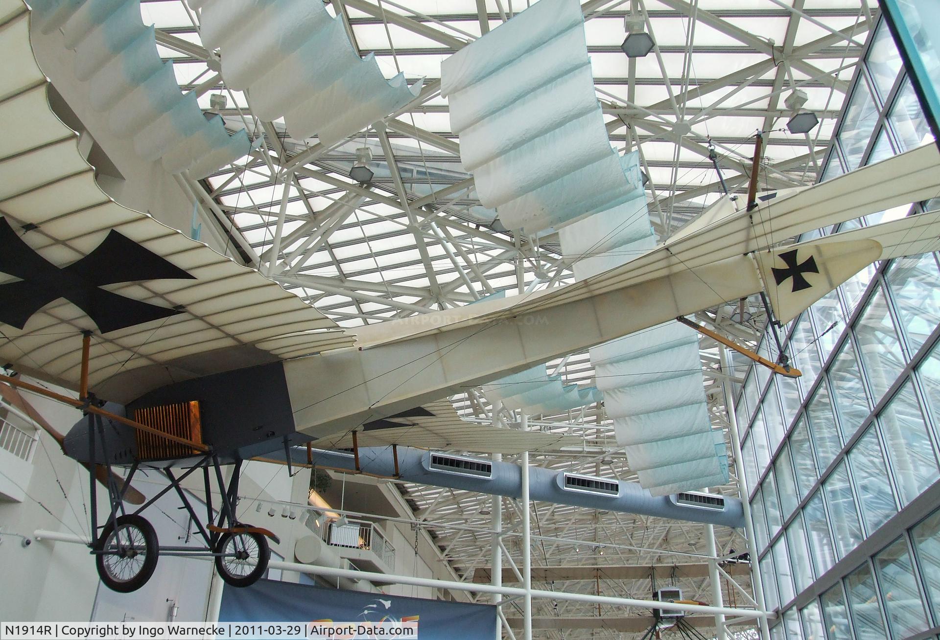N1914R, Rumpler Taube Replica C/N 0039, Arthur A. Williams Rumpler Taube replica at the Museum of Flight, Seattle WA