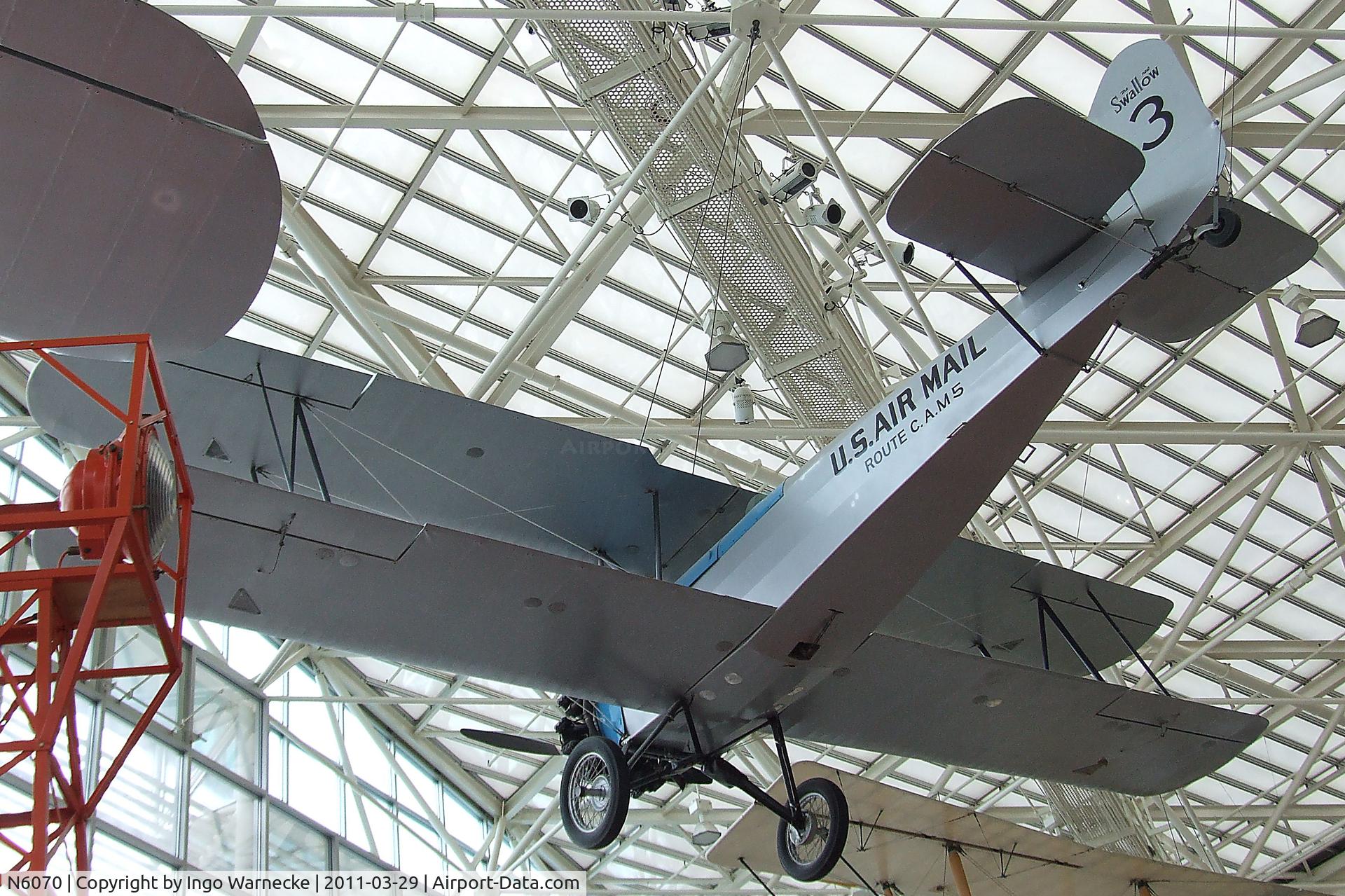 N6070, 1928 Swallow OX-5 Swallow C/N 968, Swallow Commercial at the Museum of Flight, Seattle WA
