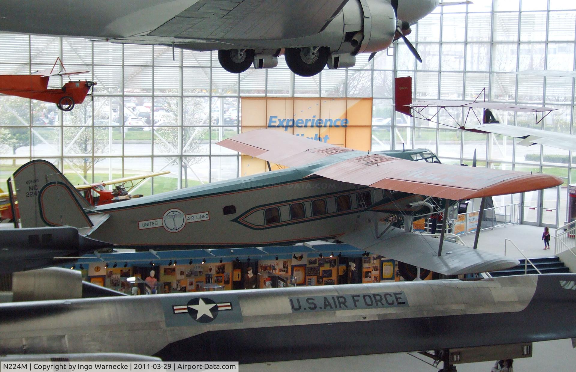 N224M, 1929 Boeing 80A-1 C/N 1082, Boeing 80A-1 at the Museum of Flight, Seattle WA