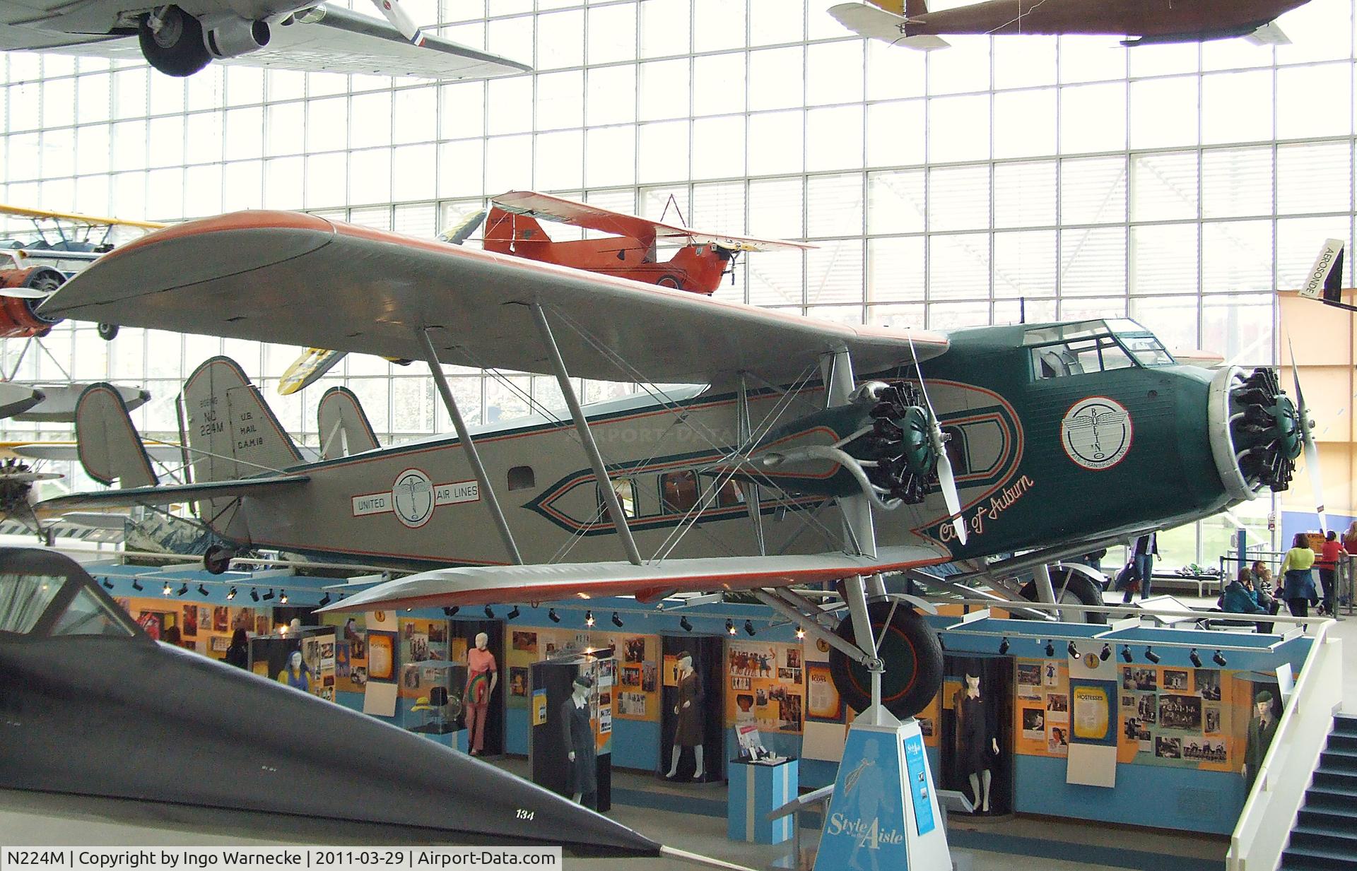 N224M, 1929 Boeing 80A-1 C/N 1082, Boeing 80A-1 at the Museum of Flight, Seattle WA