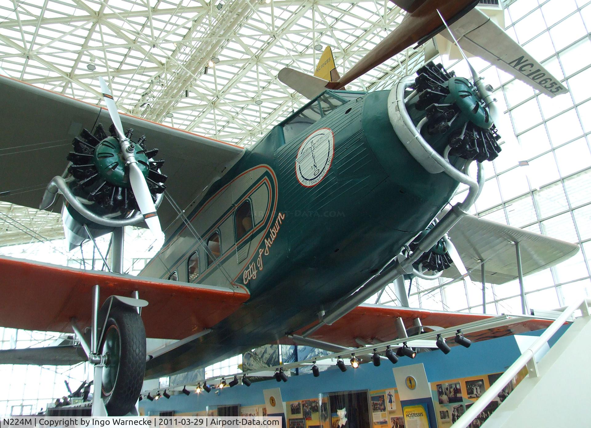 N224M, 1929 Boeing 80A-1 C/N 1082, Boeing 80A-1 at the Museum of Flight, Seattle WA