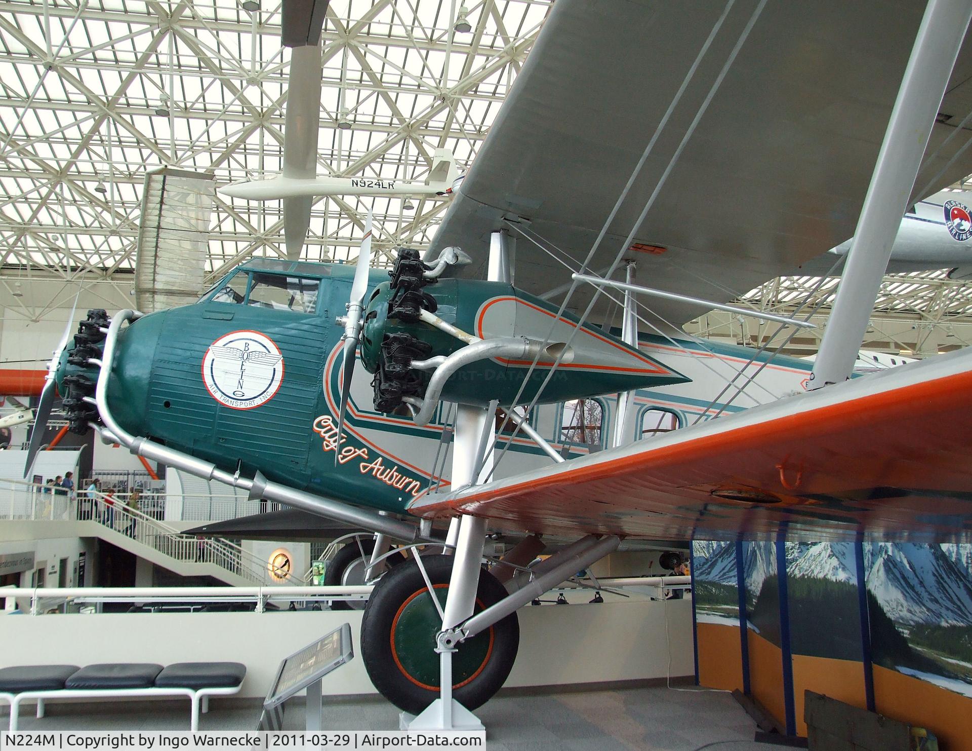 N224M, 1929 Boeing 80A-1 C/N 1082, Boeing 80A-1 at the Museum of Flight, Seattle WA