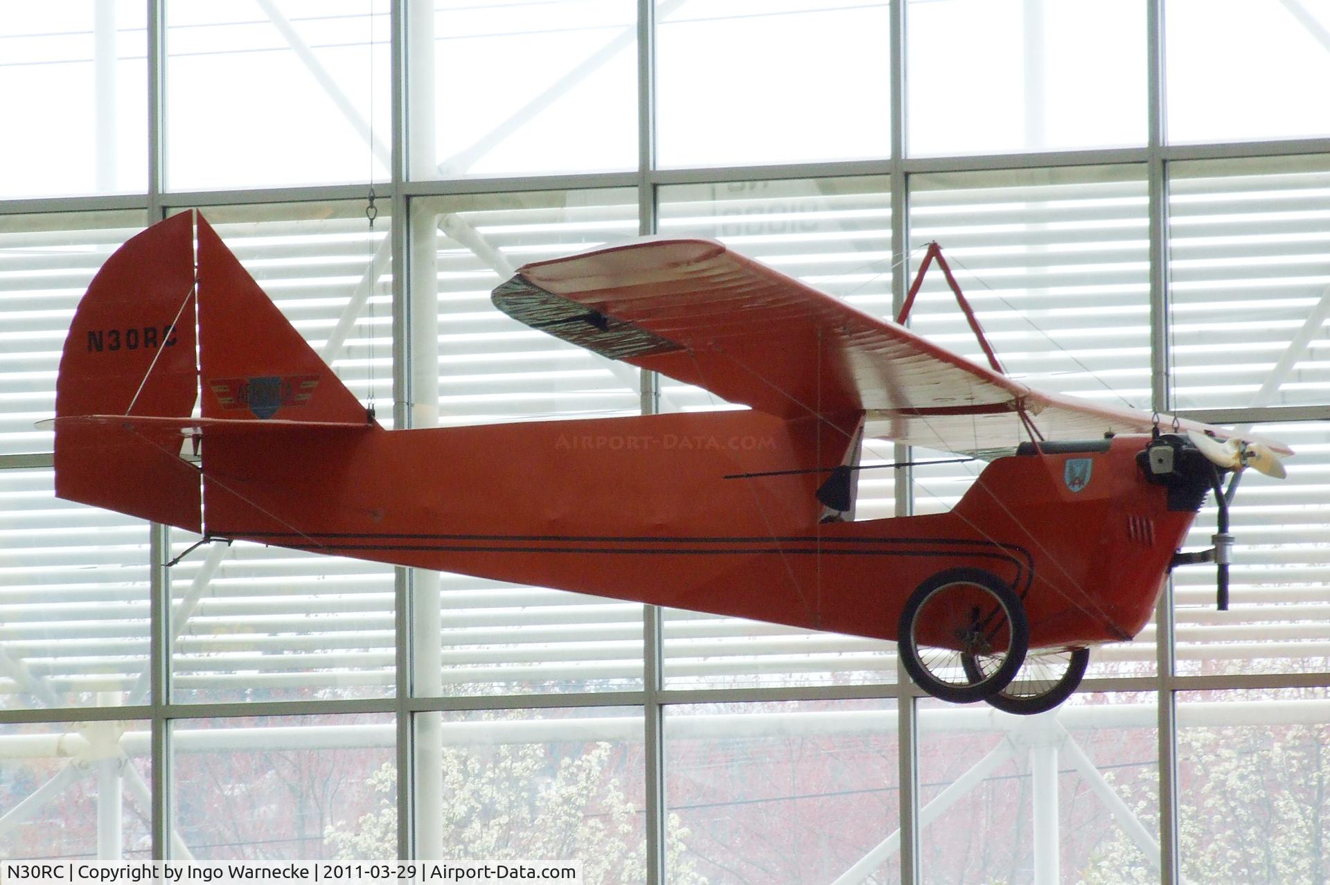 N30RC, 1929 Aeronca C-2 C/N 301-23, Aeronca C-2 at the Museum of Flight, Seattle WA