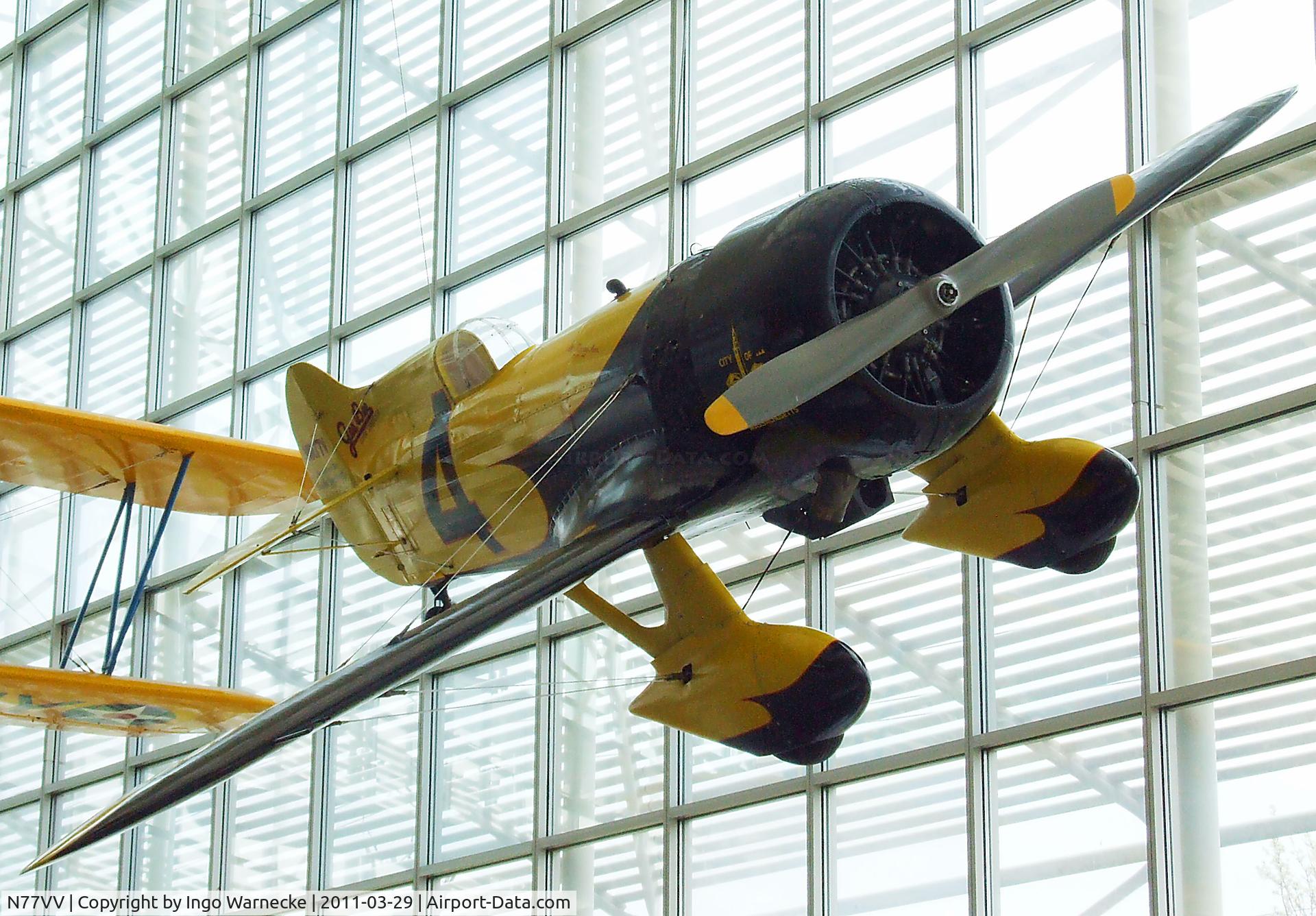 N77VV, 1996 Granville Brothers Gee Bee Replica Z C/N T4, Turner Gee Bee Model Z Sportster modified replica at the Museum of Flight, Seattle WA