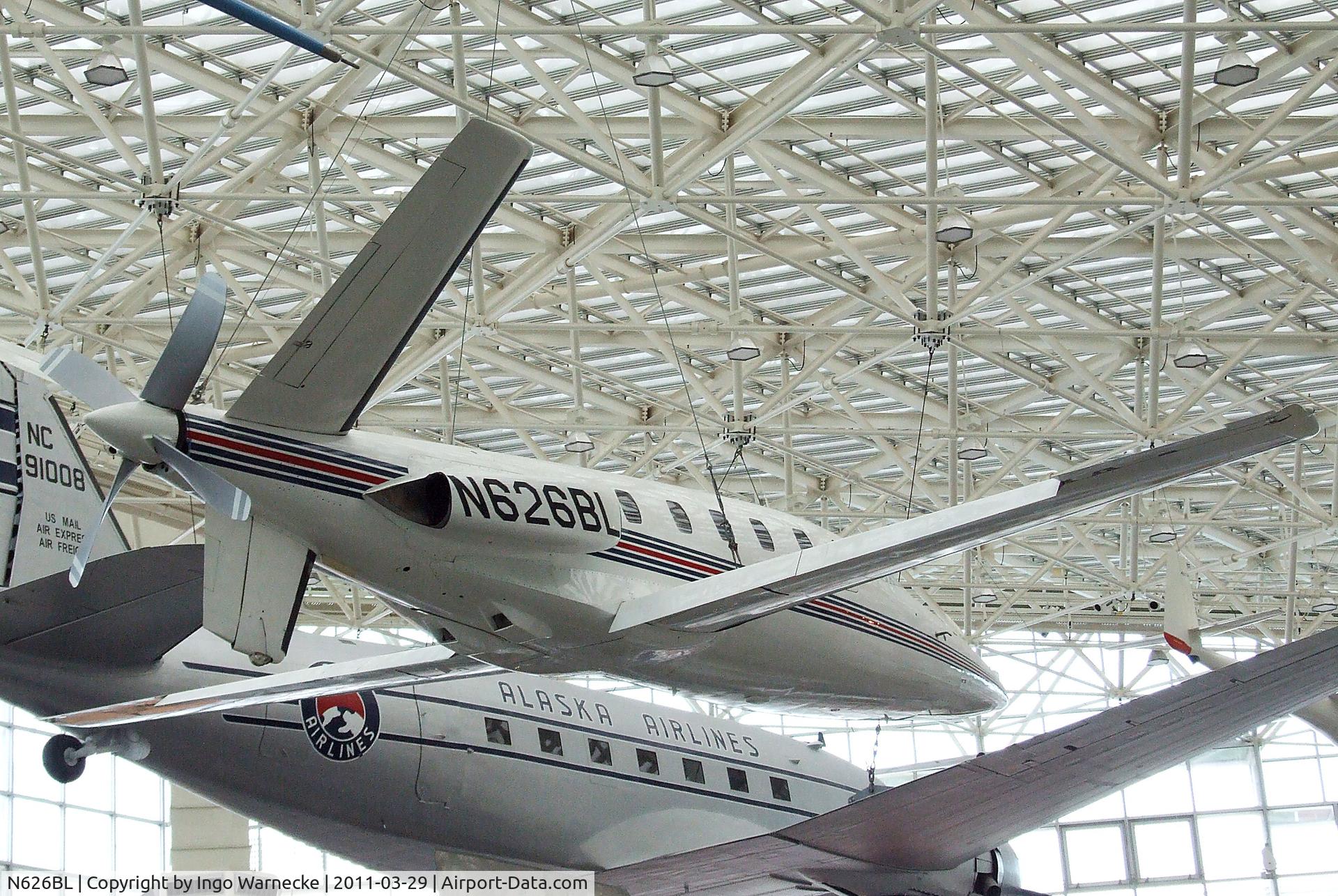 N626BL, 1980 Lear Fan Limited LF 2100 C/N E001, Lear Fan LF2100 at the Museum of Flight, Seattle WA