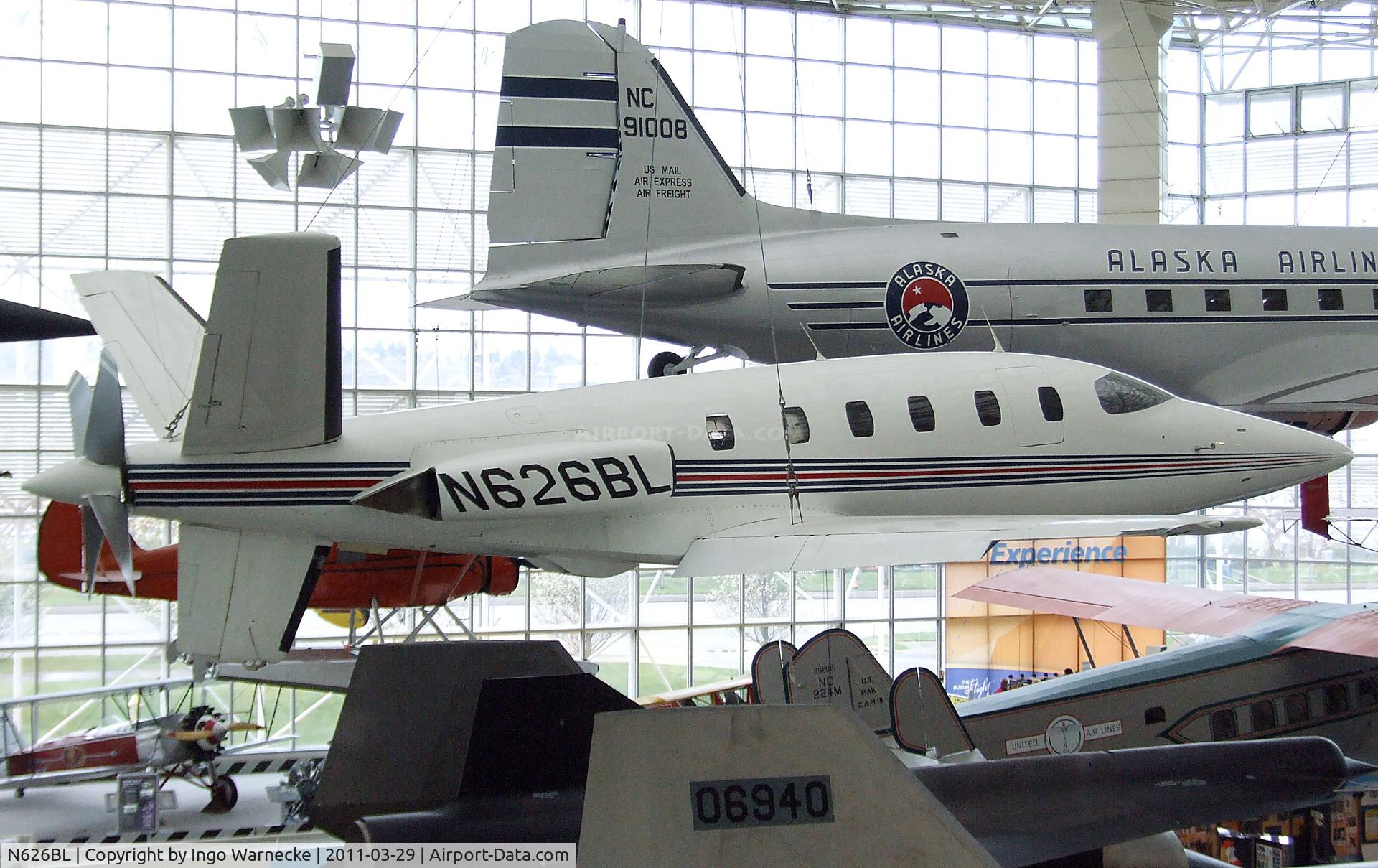 N626BL, 1980 Lear Fan Limited LF 2100 C/N E001, Lear Fan LF2100 at the Museum of Flight, Seattle WA