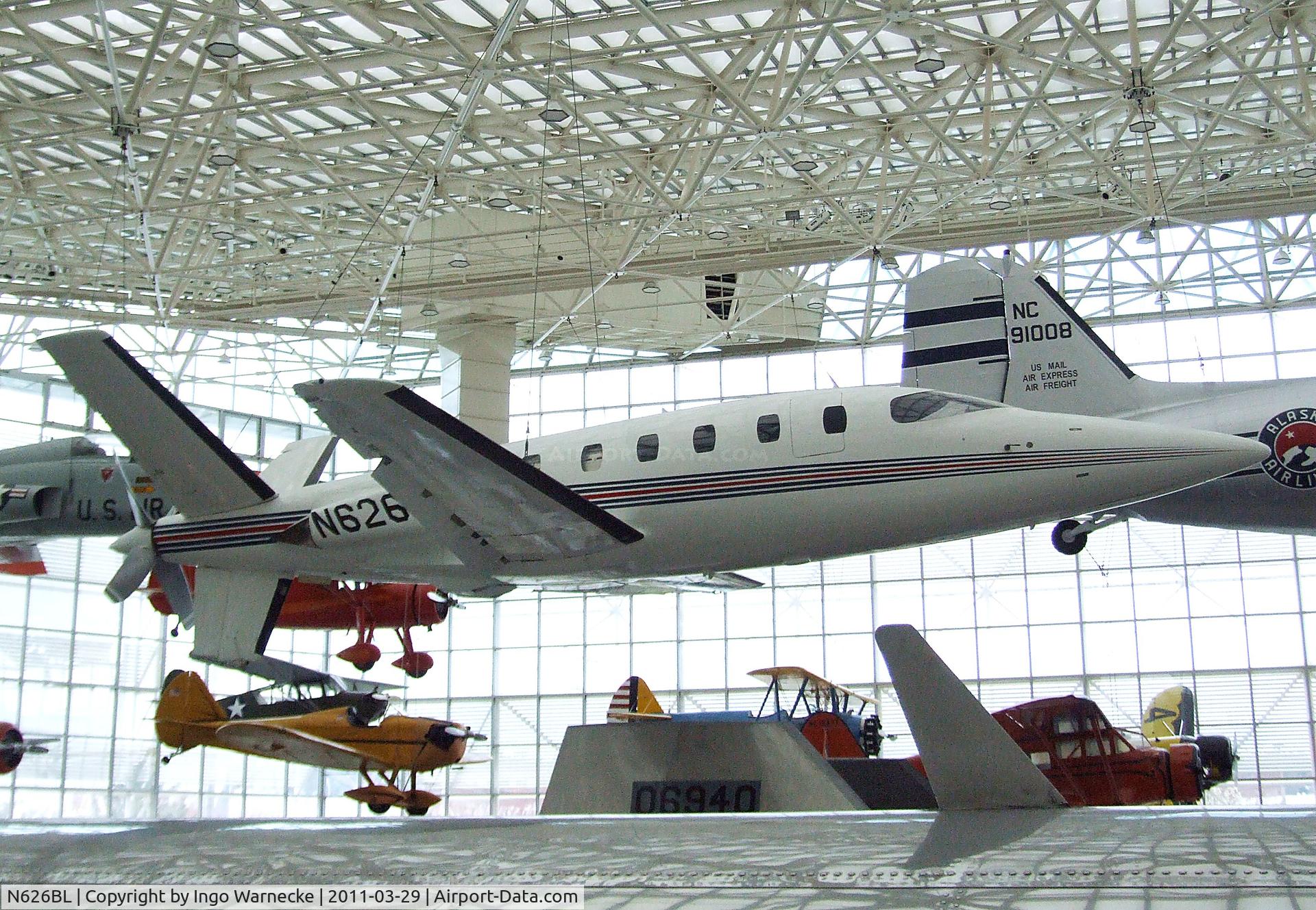 N626BL, 1980 Lear Fan Limited LF 2100 C/N E001, Lear Fan LF2100 at the Museum of Flight, Seattle WA