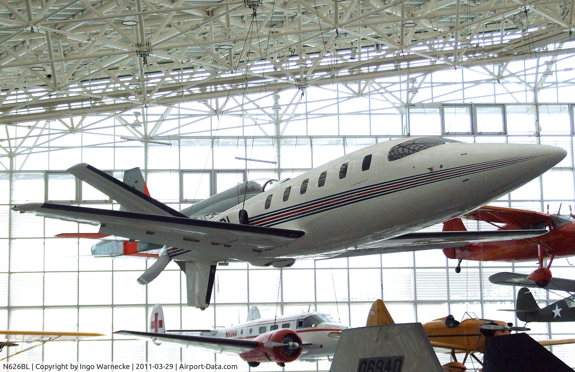 N626BL, 1980 Lear Fan Limited LF 2100 C/N E001, Lear Fan LF2100 at the Museum of Flight, Seattle WA