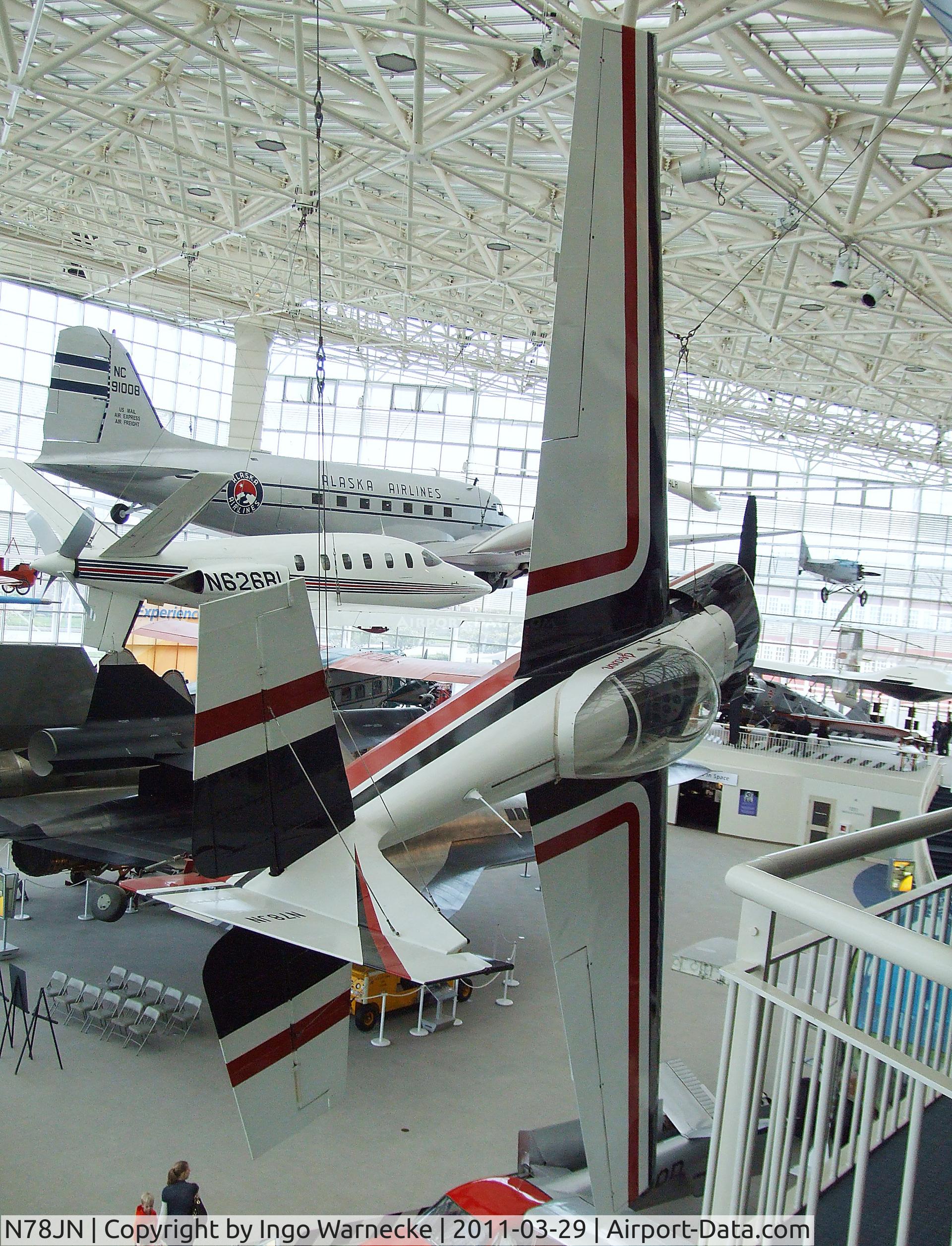 N78JN, 1971 Stephens Akro C/N 434, Stephens (Zimmerman, G.) Akro at the Museum of Flight, Seattle WA