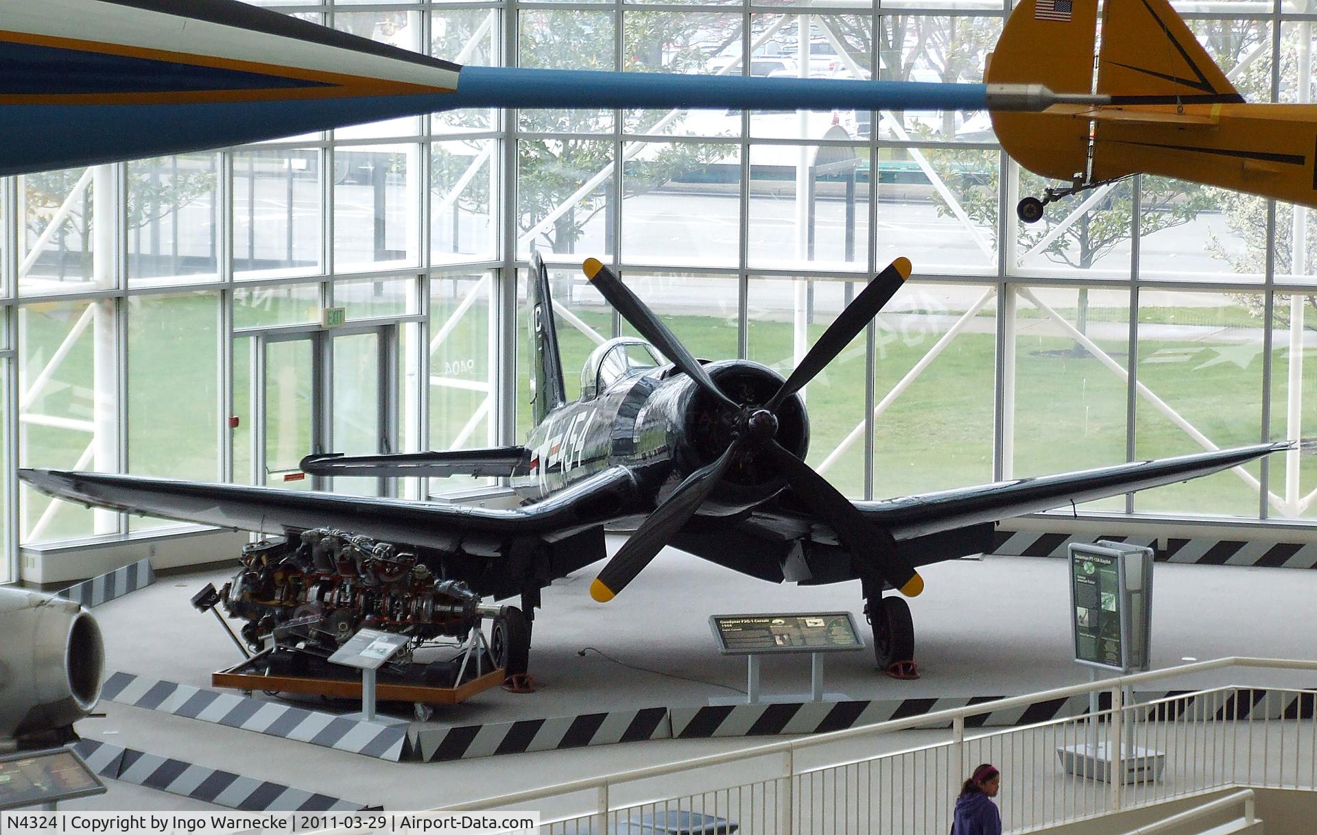 N4324, 1945 Goodyear F2G-1 Corsair C/N 6163, Goodyear F2G-1 Super Corsair at the Museum of Flight, Seattle WA