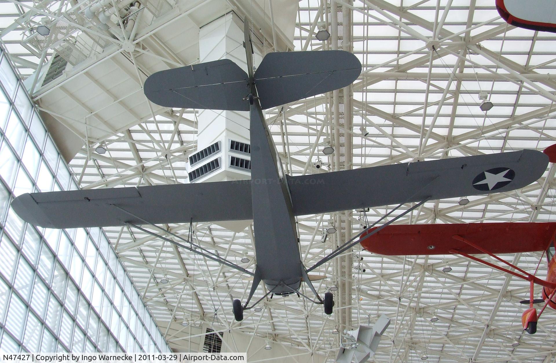 N47427, 1943 Aeronca 0-58B Grasshopper C/N 058B-9223, Aeronca O-58B (L-3B Grasshopper) at the Museum of Flight, Seattle WA