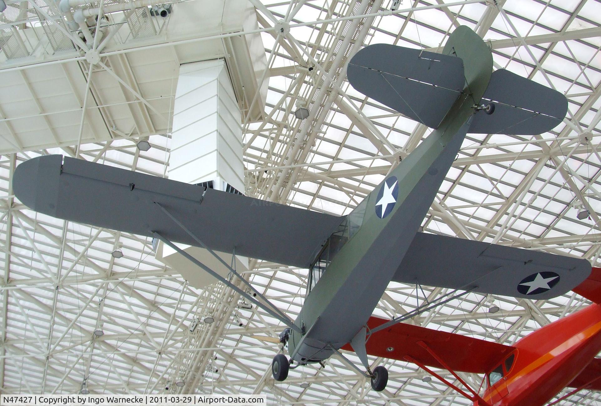 N47427, 1943 Aeronca 0-58B Grasshopper C/N 058B-9223, Aeronca O-58B (L-3B Grasshopper) at the Museum of Flight, Seattle WA