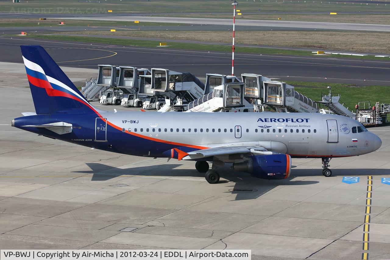 VP-BWJ, 2004 Airbus A319-111 C/N 2179, Aeroflot, Airbus A319-111, CN: 2179, Aircraft Name: A. Shnitke