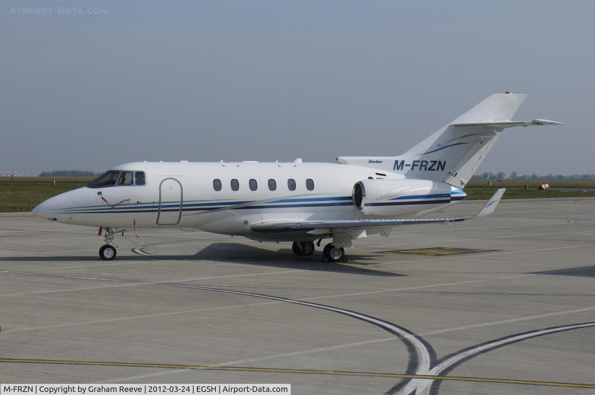 M-FRZN, 2006 Raytheon Hawker 850XP C/N 258816, Parked at Norwich.