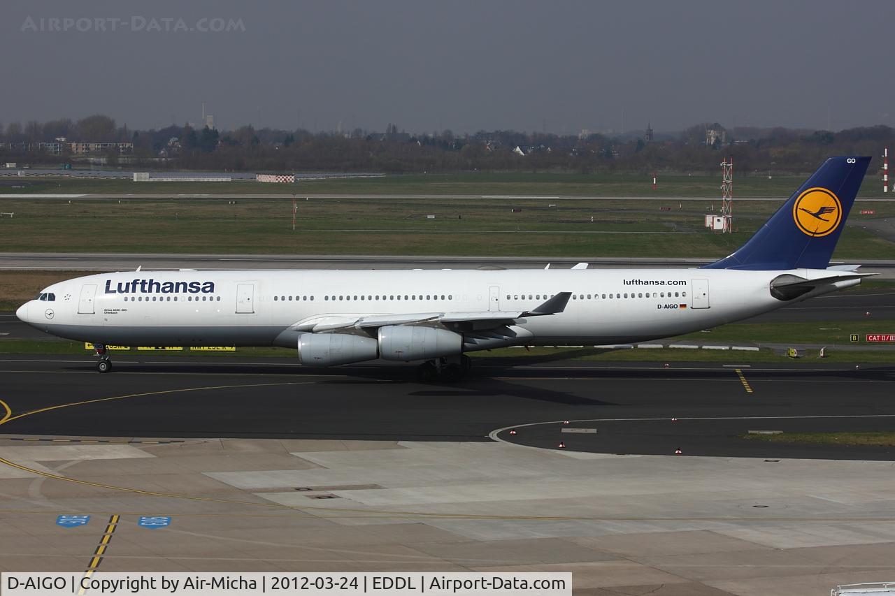 D-AIGO, 1998 Airbus A340-313X C/N 233, Lufthansa, Airbus A340-313X, CN: 0233, Aircraft Name: Offenbach