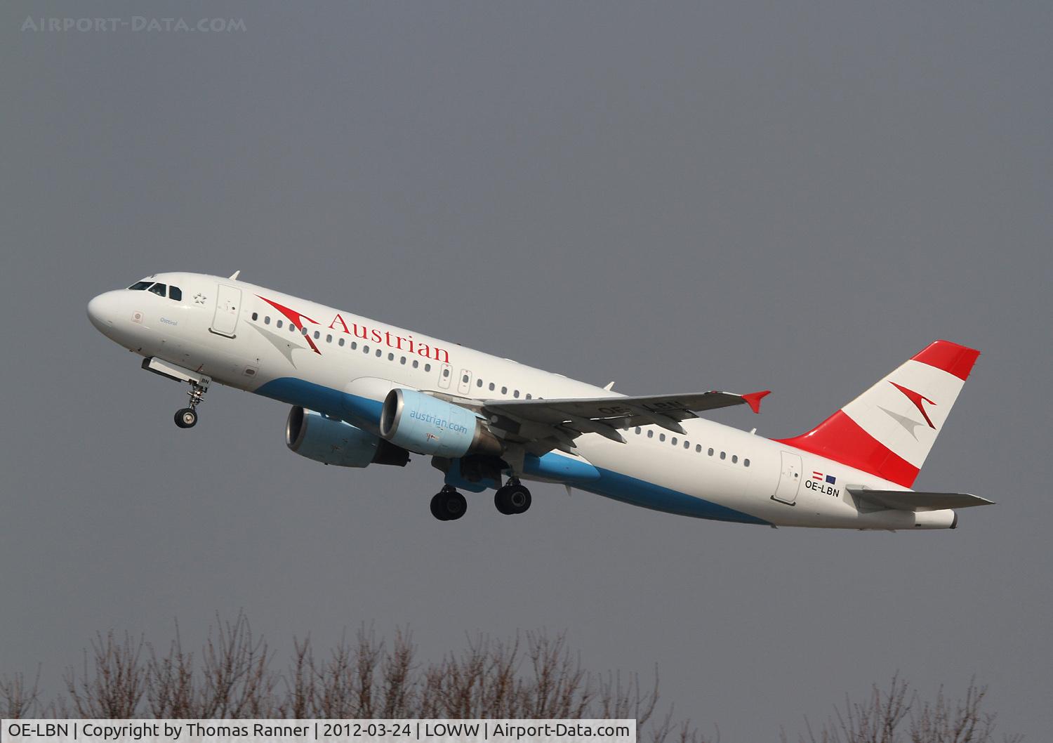 OE-LBN, 1997 Airbus A320-214 C/N 768, Austrian Airlines Airbus A320