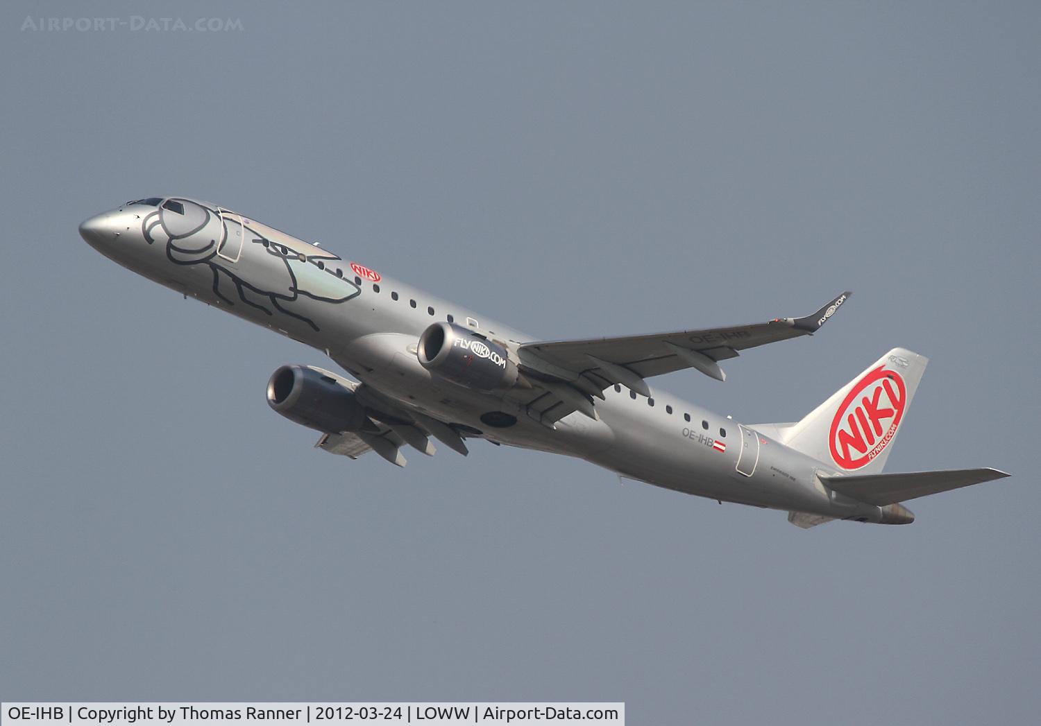 OE-IHB, 2009 Embraer 190LR (ERJ-190-100LR) C/N 19000294, Niki Embraer 190