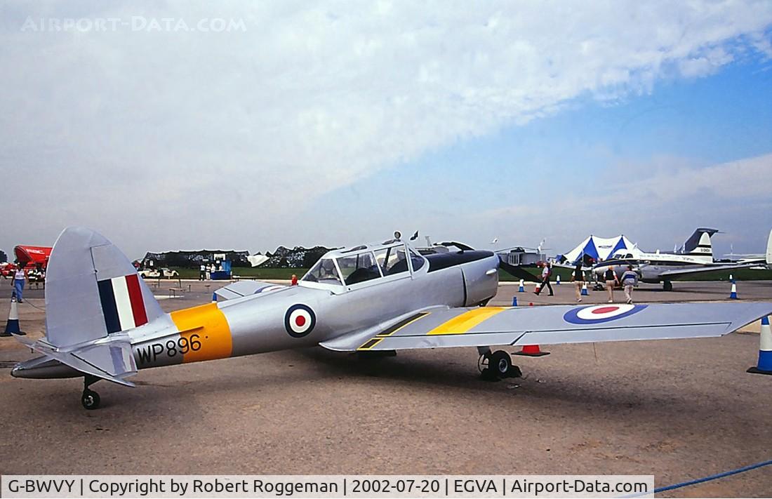 G-BWVY, 1952 De Havilland DHC-1 Chipmunk T.10 C/N C1/0766, RAF WP896