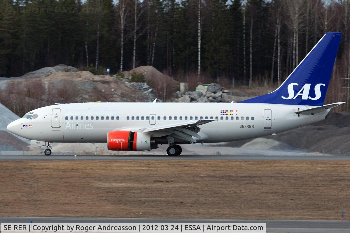 SE-RER, 2000 Boeing 737-7BX C/N 30736, Did it's first service with SAS just a few days ago