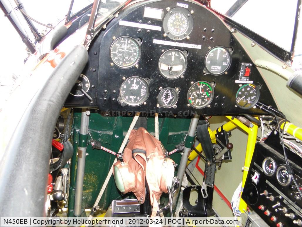 N450EB, 1972 Boeing A75N1(PT17) C/N 75-2480, Rear cockpit