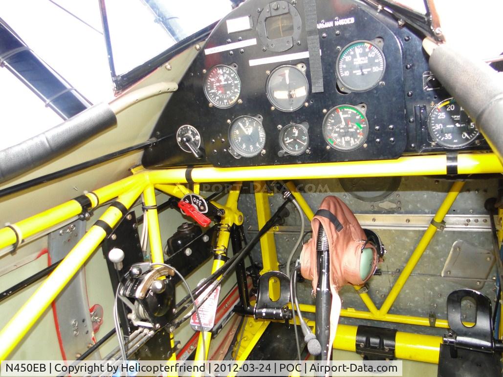 N450EB, 1972 Boeing A75N1(PT17) C/N 75-2480, Front cockpit