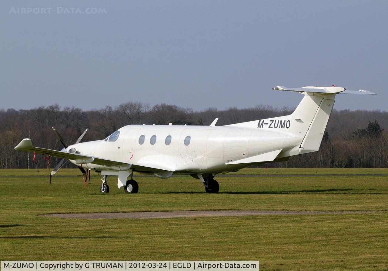 M-ZUMO, 2006 Pilatus PC-12/47 C/N 732, Regular visitor, parked in the weekend sunshine