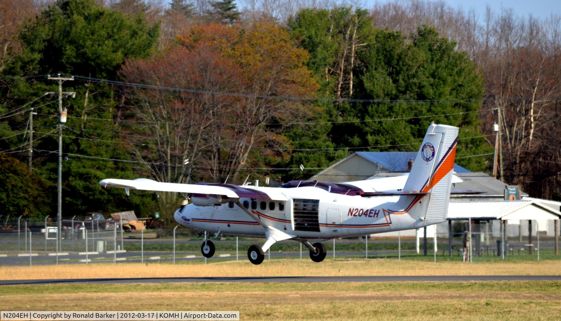 N204EH, 1967 De Havilland Canada DHC-6 Twin Otter C/N 61, Take off Orange