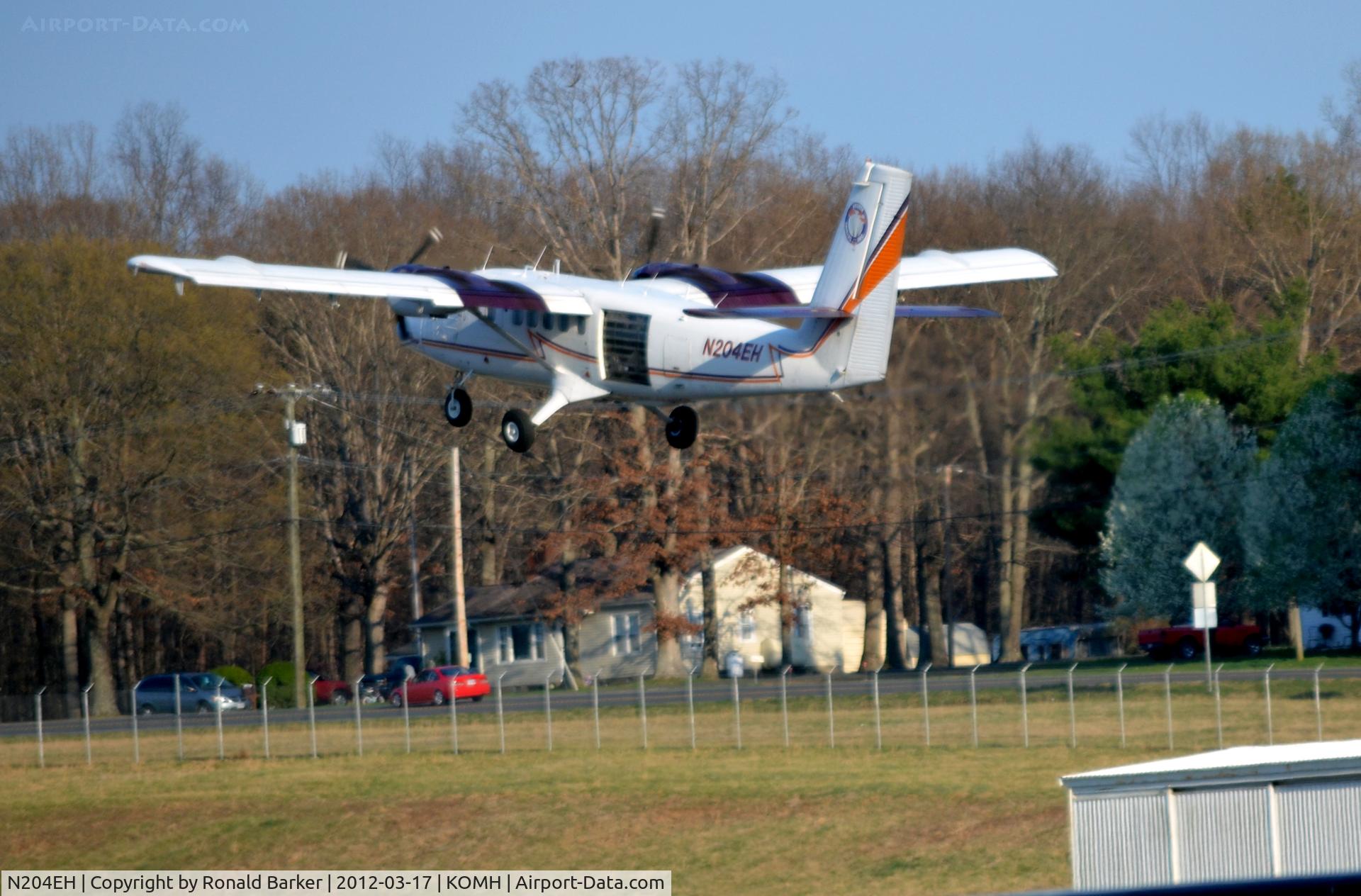 N204EH, 1967 De Havilland Canada DHC-6 Twin Otter C/N 61, Take off Orange
