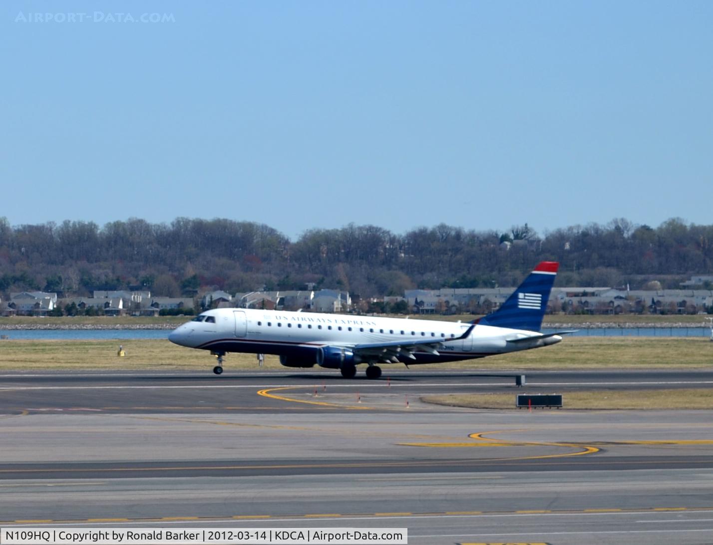 N109HQ, 2007 Embraer 175LR (ERJ-170-200LR) C/N 17000168, Takeoff DCA, VA