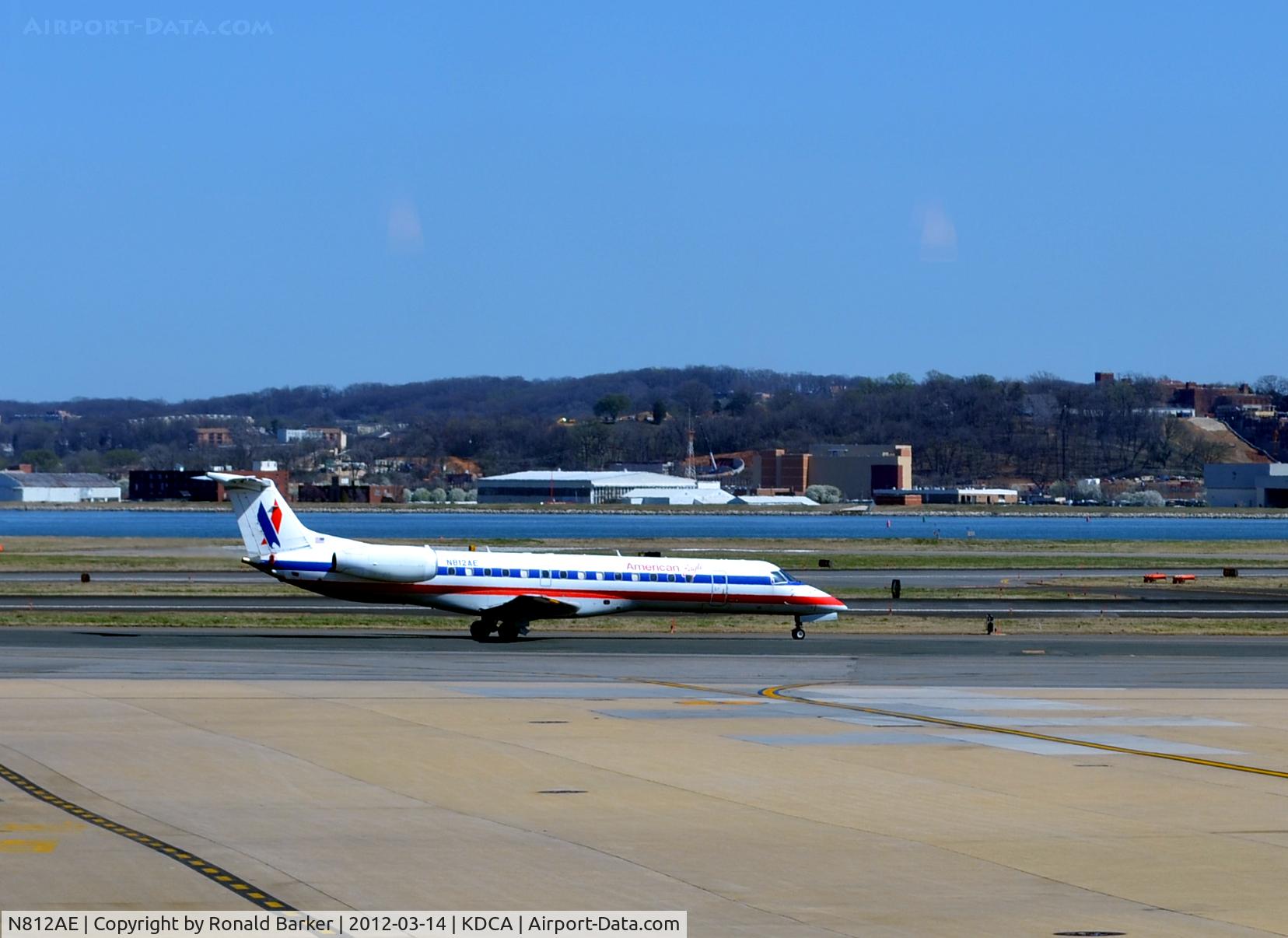 N812AE, 2001 Embraer ERJ-140LR (EMB-135KL) C/N 145531, Taxi DCA